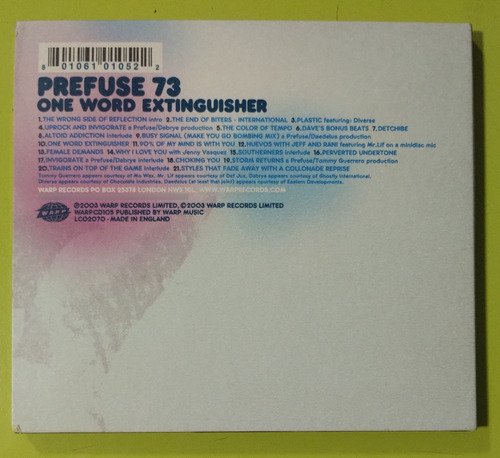 Prefuse 73 - One Word Extinguisher