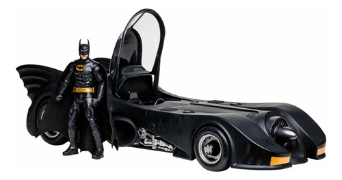 2 Pack Batman & Batmobile 1989 Figura Mcfarlane Toys Dc Gold