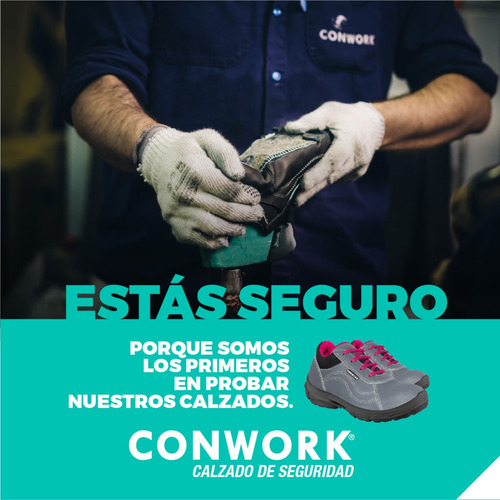 Imagen 8 de 10 de Zapatillas De Seguridad Mujer Conwork 201za