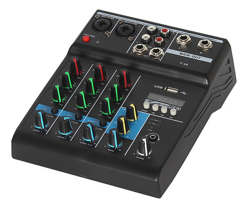 Consola Mixer Tuning, Consola De 4 Canales, Escenario De Com