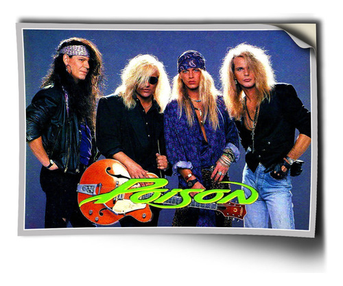 Adesivo Poison Bret Michaels Auto Colante A1 84x60cm A