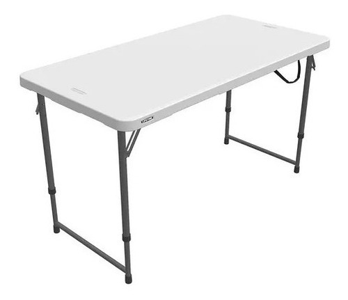 Mesa Plegable Lifetime Altura Ajustable 61x121.9cm 980013747 Color Blanco