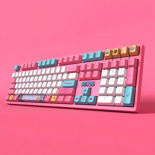 Teclado Mecânico Akko One Piece Chopper 3108v2 Switch Pink