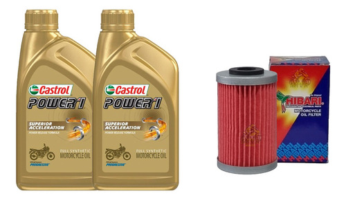 Kit Bajaj Pulsar 200ns, 200rs 2l Castrol + Filtro