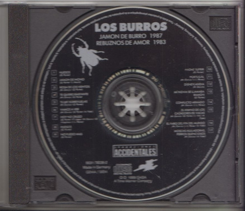 Cd Los Burros Rock España Manolo Garcia Y Quimi Portet 1988 (Usado)