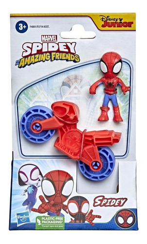 Spidey Amazing Friends - Spidey Y Vehículo Hasbro
