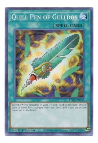 Yugioh! Quill Pen Of Gulldos