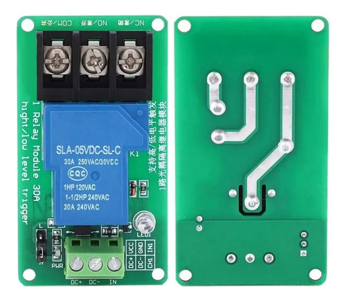 Modulo Relay 1 Canal 12vdc 30a Aislado 2 Pzas.