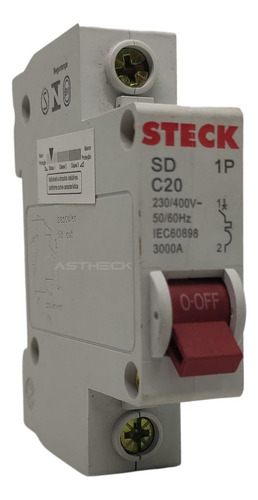 Mini Disjuntor Steck 1p 20a Sd-c20/1