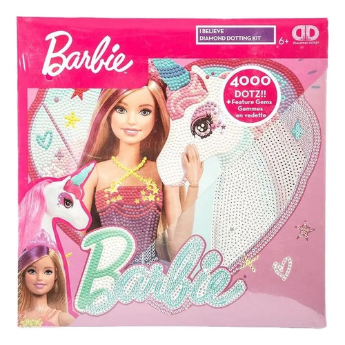 Barbie Kit De Arte Diamond Dotz Box I Believe Unicórnio -fun