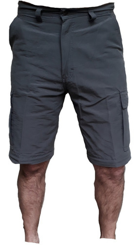 Imagen 3 de 9 de Pantalon Cargo Desmontable Hombre Secado Rapido Trekking Respirable Montañismo Quilmes Oferta Cuotas Pagos Sin Interes