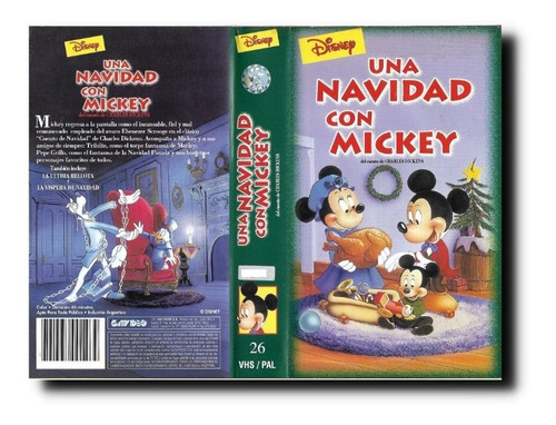 Una Navidad Con Mickey Vhs Walt Disney Castellano