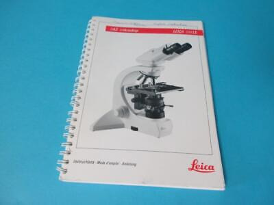 Instruction Manual User Guide Book For Leica Das Mikrosk Llh