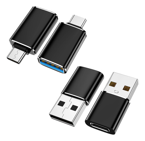 Paquete De 4  Adaptador Usb C A Usb  Paquete De 2  Y Adaptad