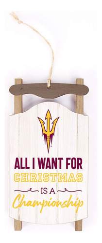 Arizona State University Championship Trineo 5 X 2 625 Mdf A