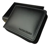 Comprar Águia Couro Carteira Masculina Com Zíper Carteira Cor Preto Couro Legitimo