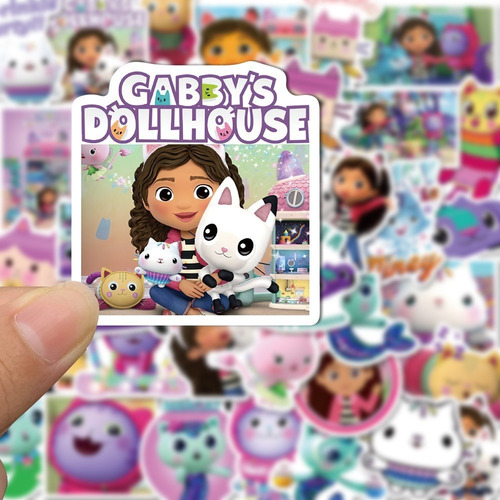 Imagen 2 de 7 de Gabby's Dollhouse - Set De 50 Stickers / Calcomanias