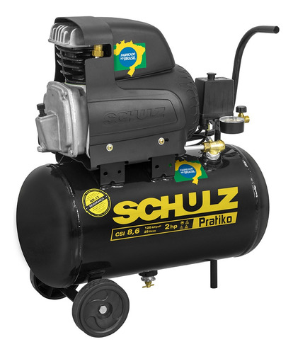 Compressor De Ar 25l 8,6 Csi8,6 Pratiko 220v Schulz