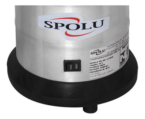 Liquidificador Alta Rotação Spolu Attak Inox 1,75l 127v