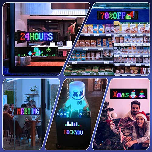 Letrero Led, Panel De Matriz Led Programable Flexible F...