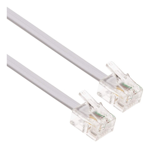 Cable Rj11 Adsl De Extensin De 10 Pies, Enchufe De Telfono D