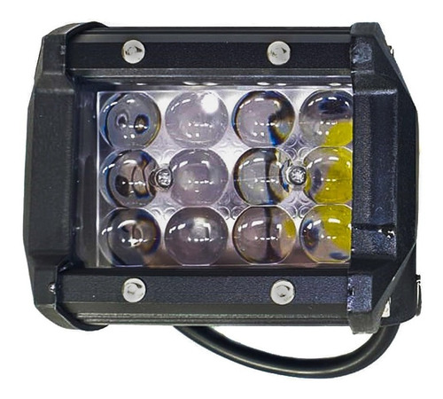 Exploradoras 12 Led Lupa Fija Estrober Carro Moto Luz Blanca