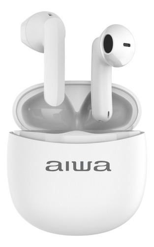 Audífonos Aiwa In-ear Bluetooth 5.0 AW-TWSD5W Color Blanco