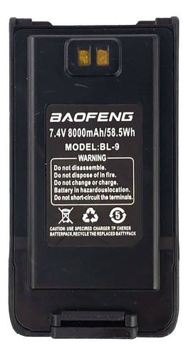 Bateria Para Radio Baofeng Recargable Uv9
