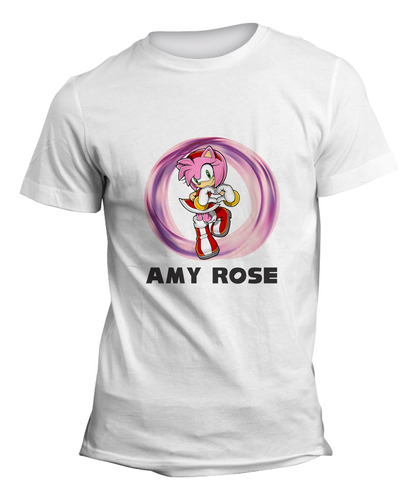 Playera Amy Rose Mod 2 . Adulto Y Niño