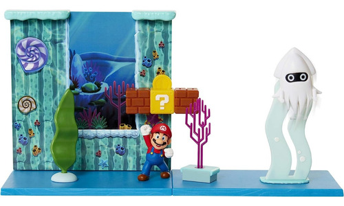 Super Mario Set Juego Submarino + Figura De Mario Original 