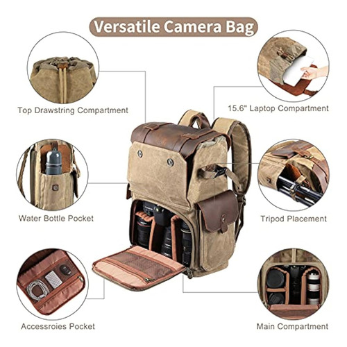 Endurax Mochila Para Cámara Dslr/slr/slr/sin