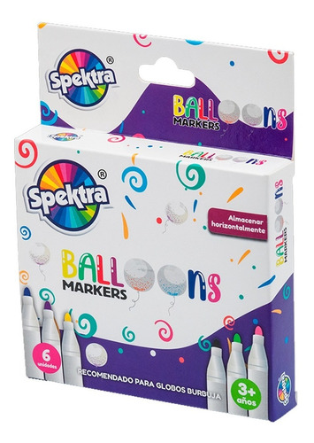 Marcador  Para Globos Burbuja X 6 - Ballons / Spektra