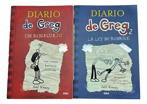 Colección De 2 Libros De El Diario De Greg (1 Y 2) (Usado)