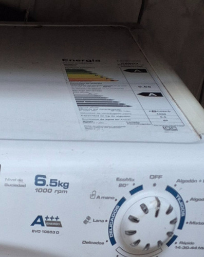 Lavarropas Candy Grand Evo 6.5k Blanco