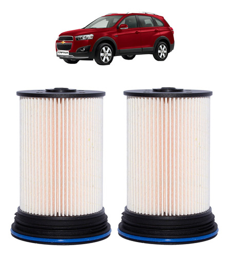 Filtro Petroleo Chevrolet Captiva 2.2 Z22 12-16 2 Pzas 108mm