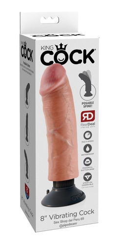 Vibrador 8 Vibrating Cock  Sexshop,consoldores,protesis Sex