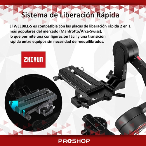 Imagen 4 de 10 de Estabilizador Gimbal Zhiyun Weebill S Cel 3 Ejes Steadycam!