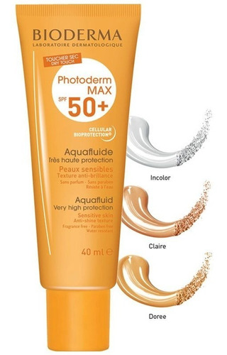 Bioderma Photoderm Max Spf50 Aquafluido Dorado 40ml Sin Caja