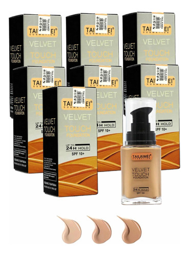 6 Bases De Maquillaje Tailaimei Velvet Touch Alta Cobertura