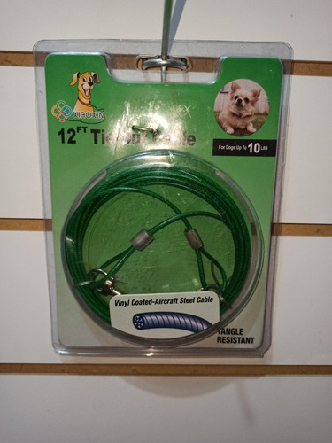 Cadena Linga  3.65 M De Acero Fina Verde - Para Perros 