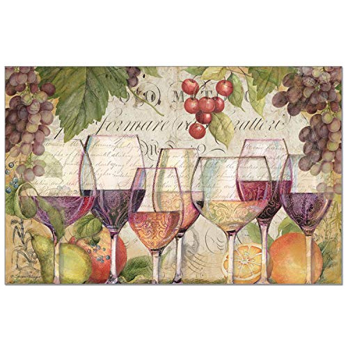 Mantelitos De Vino Reutilizables 24 Hojas 17 X11  Ee. Uu.