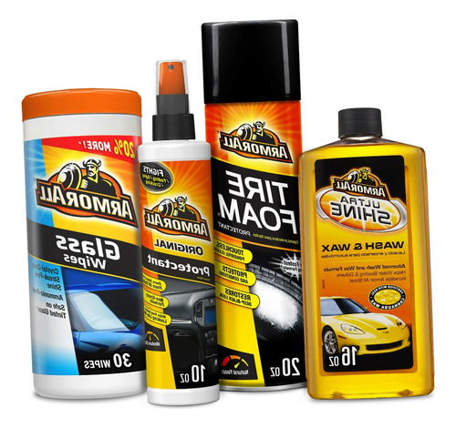 Armor All Kit De 4 Piezas Limpieza De Vehiculos Xchws C