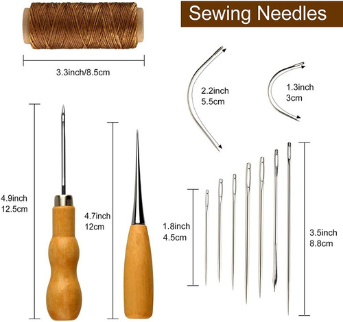 Imagen 2 de 6 de Kit Completo De Artesanía Para Coser O Reparar Cuero