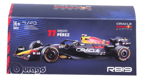 Auto Rb19 Redbull Racing Checo Perez, Fórmula 1 Edición 2023 Color Azul Marino