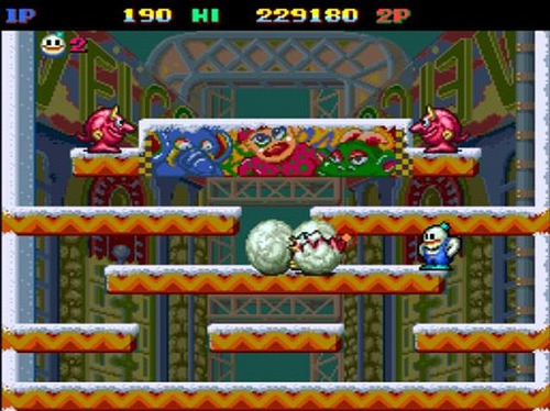 Maquina Arcade Italianas Únicas Snow Bros 1 20 Pulgadas.