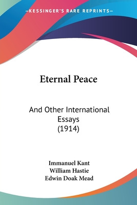 Libro Eternal Peace: And Other International Essays (1914...