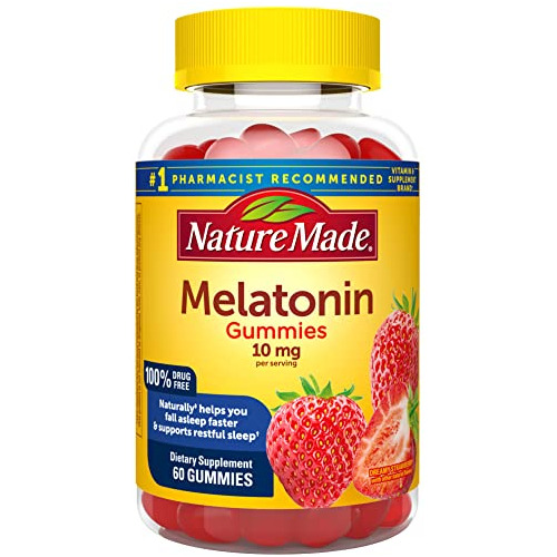 Naturaleza Melatonina 10mg Por Porción, Suplemento Tx3l2