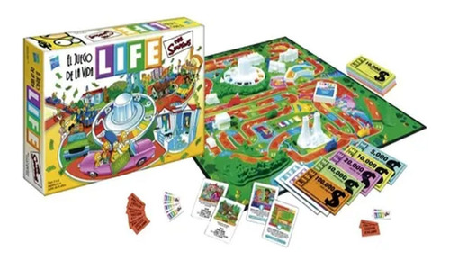 Imagen 3 de 4 de Juego De La Vida Life Juego De Mesa Los Simpsons Orig Hasbro