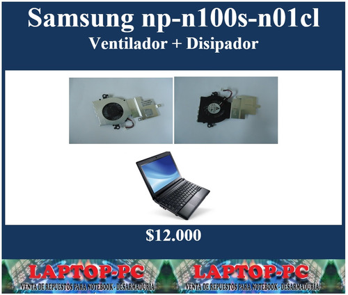 Ventilador Disipador Samsung Np N100s