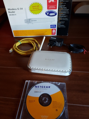 Router Inalambrico Netgear Con Software Cables Manuales Cd